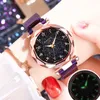 2019 Orologio cielo stellato Orologio da donna con magnete moda Orologio da donna arabo dorato Orologio da polso stile donna Y193153