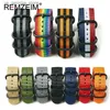 Bant Bantları Naylon Tuval Dokuma Bandı Dokuma Strap Evrensel Bilezik Erkekler İçin Kadınlar Spor Hızlı Serbest Bırakma Band 18mm 20mm 22mm Y240321