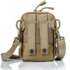 Bolsas Acessórios táticos Pouca Molle ombro Bolsa Exército Cintura Militar EDC Pack de treinamento ao ar livre escalada Campo de camping mochila