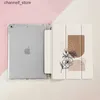 Tablet-PC-Hüllen, Taschen, einfache Farbblock-Hülle, kompatibel mit iPad 9,7 Zoll (6./5. Generation 2018/2017), Mini4/5 Air4/5 10,9 Zoll, mit StifthalterY240321Y240321