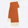 Scarves 26 200cm Wool Blend Fringed Women Solid Color Scarf Autumn Winter Soft Warm Female Cashmere Neck Wrap Korean Style