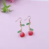 Boucles d'oreilles Boho en acrylique carré en acétate, pendantes colorées pour femmes, bijoux romantiques mignons pour la vie quotidienne