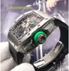 Varumärke Athleisure Watch RM Wrist Watch RM11-01 Automatisk mekanisk klocka 50*42,7mm RM11-01 Titanlegering Grad 5 Titanium Spline Skruv full ihålig