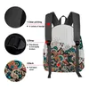 Sac à dos Mandala fleur bois Grain femmes homme sacs à dos étanche voyage école pour étudiant garçons filles ordinateur portable livre Pack Mochilas