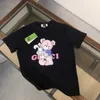 メンズTシャツデザイナーGファミリーアメリカンスタイルの小さなネックラインショートスリーブTシャツ、メンズスリーブックニードル、トレンディブランド、オールコットン5/4スリーブ、夏pg90