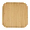 Theedienbladen Houten Dienblad Vierkant Bamboe Keuken Voedsel Servies Voor Diners Feest 30x30x1.5cm