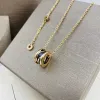 Luxury brand necklace designer for women fashionable new titanium steel pendant necklace high-quality 18k gold necklaces