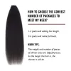 Extensions Kinky Straight Tape in Haarverlängerungen Echthaar Naturschwarz #1B Tape in Haarverlängerungen Echtes Remi Echthaar 1626 Zoll