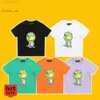 ドローデザイナーメンズTシャツ高品質のメンズ女性ファッショントレンドTシャツかわいい小さな恐竜男子カジュアルTシャツドローハイブランドメンズスポーツTシャツ7671