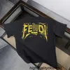 Designer Fenjia pur coton T-shirt à manches courtes pour hommes été 2024 marque à la mode adolescent T-shirt pour vêtements pour hommes SJYH