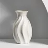 Wazony unikalny ceramiczny kwiat minimalistyczny mini wazon kwiatowy uchwyt na biurko z książki suche kwiaty czysty kolor dekoracja domu