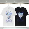 Casablanc-s Tshirts Fashion T Shirt Men Women Women Thirts Tees Apparel Tops Man S Scual Chest Letter Shirt Luxury Street Shorts Sleeve Complements