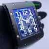 Crystal Automatic Wrist Watch RM Wristwatch RM016 Flat RM016 AL TI Titanium Mens Watch Box Papers