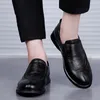 أحذية غير رسمية Zapatos Luxury Men Laiders Black الرسمية التجارية المصممة الجلدية المصممة للرجال الراحة mocasins