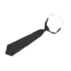 Bow Ties Clip Closure Neck Tie For Lazy Person Business Wedding Party Costume Simple N7YD