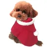 Vêtements de chien Vêtements de style d'orignal de Noël Vêtements pour animaux de compagnie Trench-Coat Veste Automne Hiver Chaud Polaire Coton Vêtements
