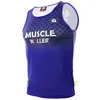 Gym Running Leisure Sports Training ärmlös Snabbtorkad muskel Dumbell H-formad Summer Slim Fit Never Stop Tank Top