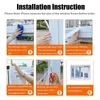 Window Stickers Thickened Pe Film Waterproof Insulation Kit With Adhesive Straps For Tear-resistant Windows