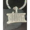 Designer Jewelry Hot Selling Hip Hop S925 VVS Moissanite New Designs Customized 3D Fully Iced Out Emerald Diamonds 18K Real Gold Plated Rhodium Stones