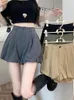 Women's Shorts Summer Women Lantern Pumpkin Short Pants Top Lace-Up Loose Simple Streetwear Oose A-line Skirt Bubble A90