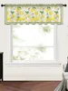 Gardin citron idyllisk rutig frukt sovrum voile korta fönster chiffong gardiner för kök heminredning små tyll draperier