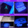 Laddningsbar LED UV -ficklampa Ultraviolet Torch Zoomable Mini 395nm UV Black Light Pet Urine Stains Detector Scorpion jakt