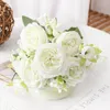 Dekorativa blommor 1st Artificial Peony Bouquet Suitabel For Picnic Living Room Decoration Ake Wedding Engagement Decor