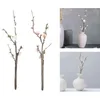 Decorative Flowers Artificial Long Stem Plum Blossom Bouquet Wintersweet