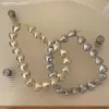 Catene Grande catena di perline a sfera CCB con perline a cuore Collana con ciondolo per donne Collare di perline da donna alla moda sul collo Accessori regalo
