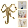 Ganci in ottone Bowknot Appeso a parete Appendiabiti Appendiabiti Armadietto Cappello Asciugamano Portaoggetti Chiave Camera da letto Decorazione del bagno