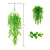 Dekorativa blommor Konstgjorda hängande växter 4st Fake Plant Outdoor Plastic Faux för hemmakontoret