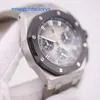 Crystal AP bilek saat Royal Oak 26420so kronograf fil gri erkekler saat çelik seramik yüzük otomatik makine İsviçre lüks lüks saatler tam çapı 43mm