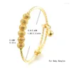 Bangle Boy Girls Gold Color Bangles For Baby Child 3-10 Years Old Arab/Ethiopian Bridal Wedding Bracelets /Party Drop Delivery Dhedk