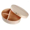 Dinnerware Japanese Style Bento Boxes Wood Lunch Box Portable Picnic Kids Students Container Kitchen Accessories