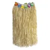 Party Decoration 40/80cm Hawaii Simulation Flowers Straw Skirt Summer Beach Holida Adults Kids Dressing Happy Tropical Aloha Hawaiian Decor