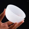 Cups Saucers 100ml White Jade Porcelain Tea Bowl Large Capacity Glass Glazed Stone Master Cup Personal Chinese Kungfu Set Easy To Use