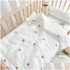 Decken Pucken Babydecke Ddling Born Thermal Soft Fleece Solid Bettwäsche Set Baumwollsteppdecke Drop Delivery Kinder Mutterschaft Kindergarten Oti72