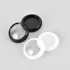 Storage Bottles 50Pcs 100pcs 3g Black White Plastic Cream Jars Sample Refillable Box Empty Cosmetic Pot Mini Eye Shadow Case Makeup