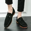 Casual Shoes Designer Luxury Men's Wedding Dress Loafers Brand Business Moccasin Leather Breattable Lightweight Wood Root Base