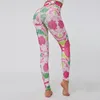 Yoga-outfits Damesleggings Fitness Naadloze trainingsbroek met hoge taille Kleurkleurige stiksels Slanke hardloopbroek