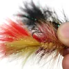 Vi tête de perle de cuivre laineux Bugger nymphe pêche à la mouche Streamer mouches modèles leurre de pêche appât avec boîte de fixation de mouche étanche 240312