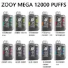 ZOOY MEGA 12000puffs Disposable Vape: долговечная электронная сигарета с сетчатой катушкой