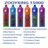 Zooy King 15000 Puff 15k Puff Tesidat E Kartuşları 26ml Ön Yüklü 650mAh şarj edilebilir sarkık vape 2% 5% 12 renk tek kullanımlık vape Yurtdışı Depo