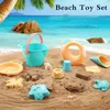 Piasek zabawa woda zabawa plażowe zabawki dla dzieci 5-14pcs baby plażowe zabawki dla dzieci zestaw letni zabawki na plażę grę piaskową grę wodą zimą grę śniegu 240321
