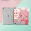 Tablet -PC -Koffer Taschen Anime Girls Hülle für iPad Air4/5 10.9infor iPad Pro 12.9 Mini 4/5/6 Cover mit Stifthalterauto Wake/Sleep Covery240321y240321