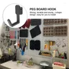 Haken 24 stuks Pegboard J-vorm haak Peg Board Tool Organizer Accessoires