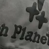 Herren Hoodies Broken Planet Sweatshirt Schaum bedruckter Fledermausdruck und Damen lockerer warmer Hoodie Hip-Hop-Star im gleichen Stil