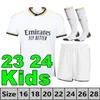 23 24 ريال مدريد بيلينجهام فيني جونيور كرة القدم قمصان Mbappe Tchouameni 2023 2024 Real Madrid Jersey Modric Camisetas Men Kids Kids Uniforms Player