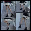 Boots Women Platform 37 Girls Shoes with Heels Pumps Ankel Strap High Woman Platforms gifta sig med Janes Chunky Strange Style 2022