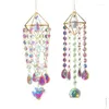 Décorations de jardin Crystal Suncatchers Wind Chime Fenêtre intérieure Pendentif Effet réfléchissant Outil de décoration pour salon mur Drop de Otdjq